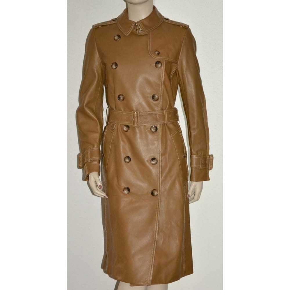 Burberry Leather trench coat - image 8