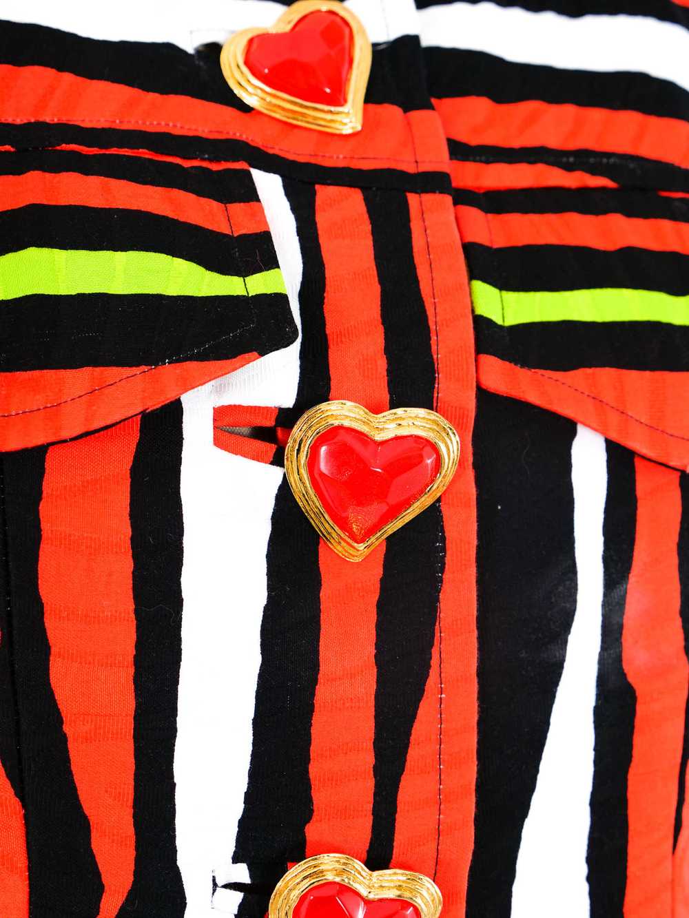 Christian Lacroix Abstract Striped Skirt Suit - image 2