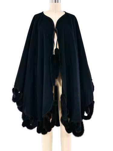 Foxtail Trimmed Poncho