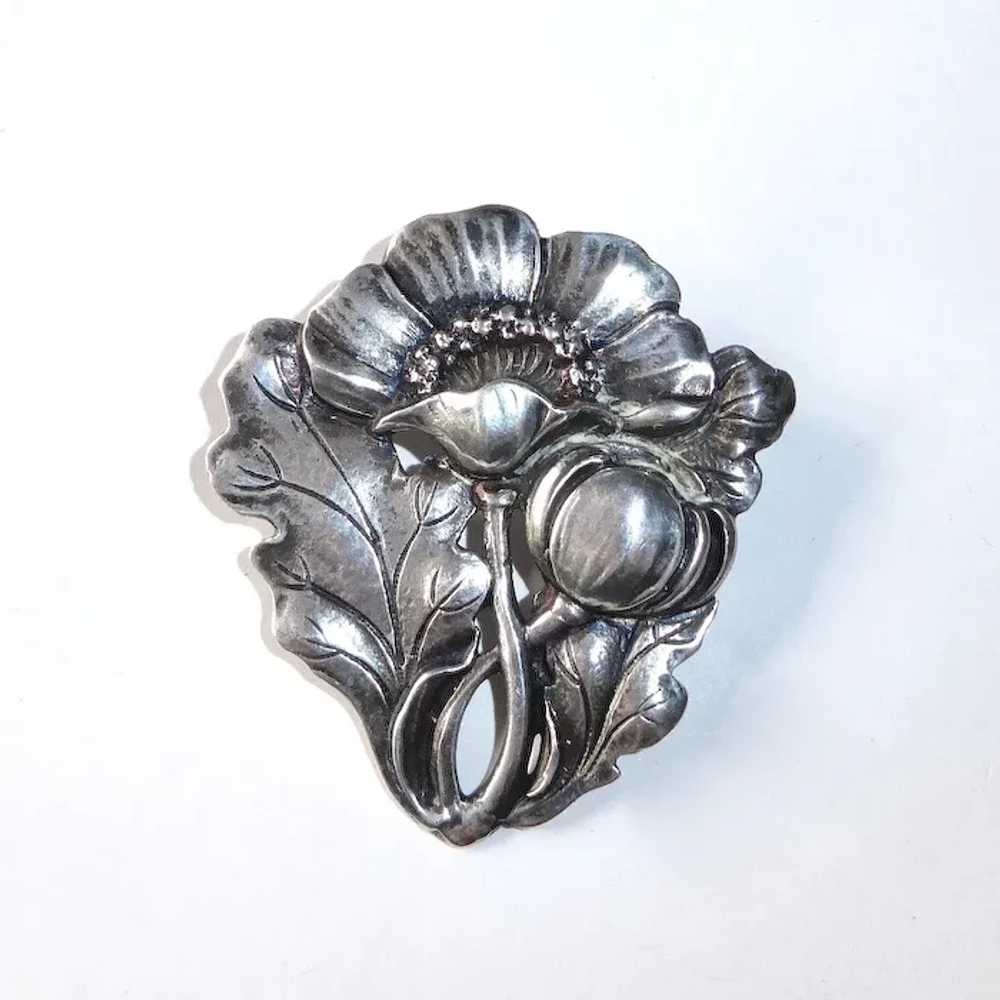 Jo Michels Sterling Sensual Poppy Pin - image 9