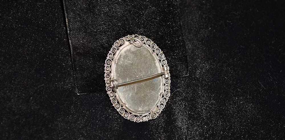 Italian 800 Silver "Raphael" Brooch - image 3