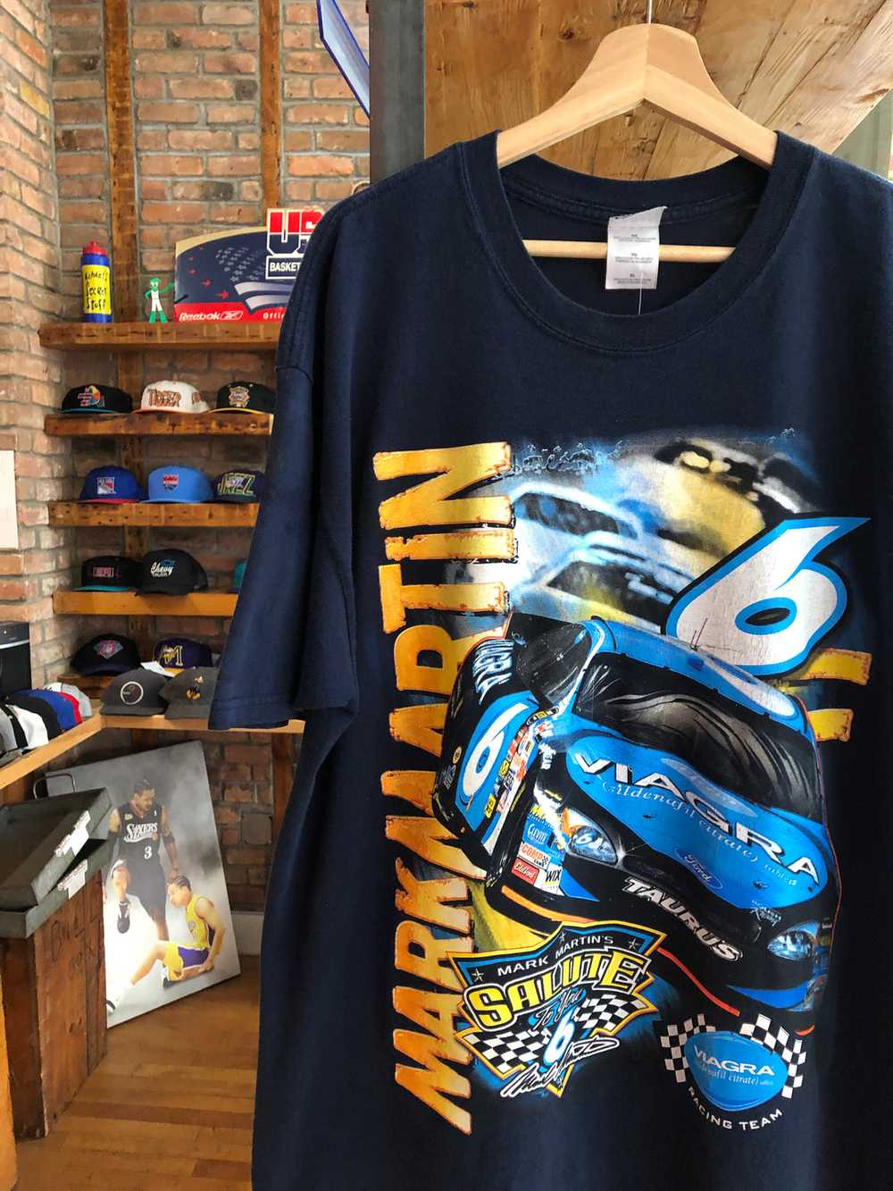 Vintage NASCAR Mark Martin Viagra Tee XL - image 3