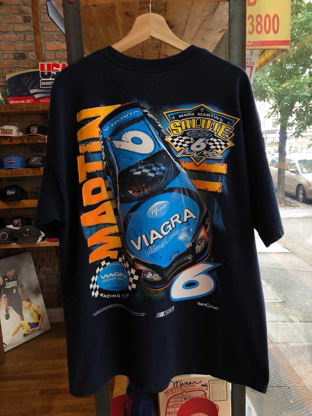 Vintage NASCAR Mark Martin Viagra Tee XL - image 4