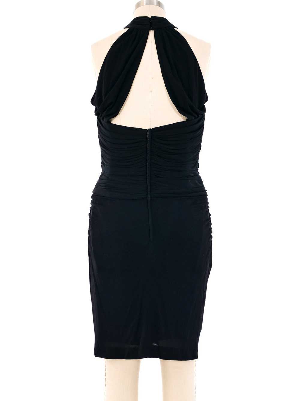 Vicky Tiel Ruched Jersey Dress - image 3