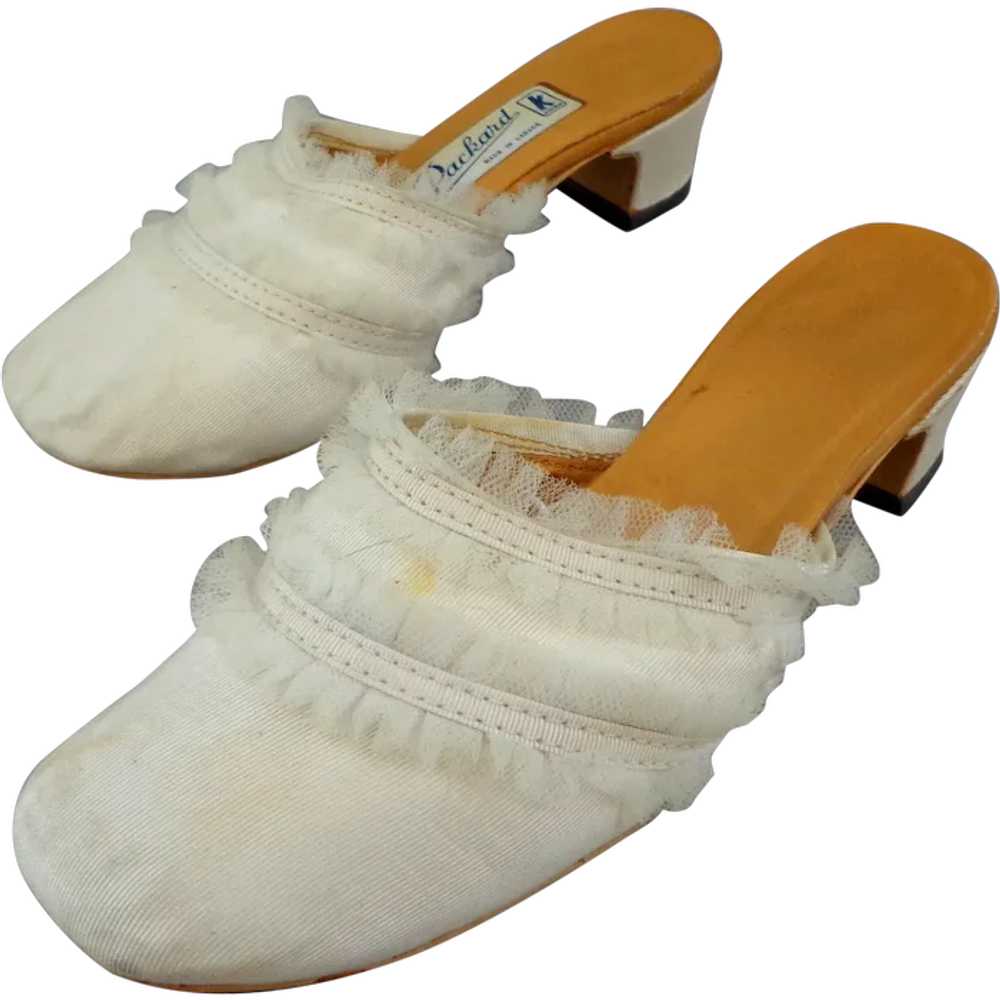 Boudoir Slippers.  1968.  Adorable.  Size 4 1/2. … - image 1