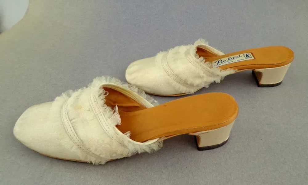Boudoir Slippers.  1968.  Adorable.  Size 4 1/2. … - image 2