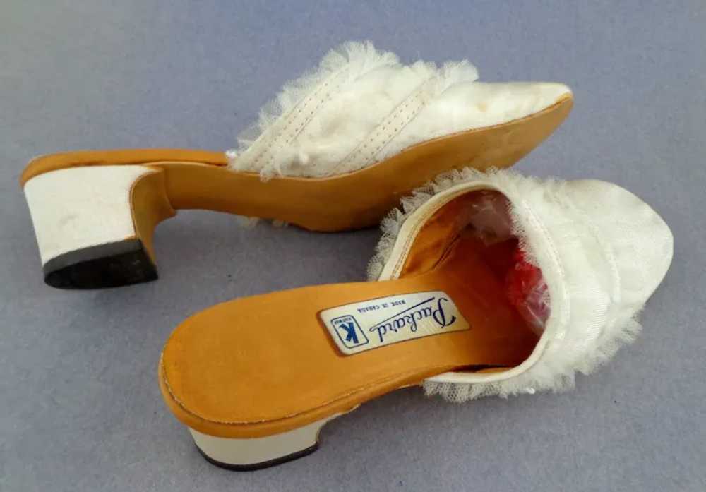 Boudoir Slippers.  1968.  Adorable.  Size 4 1/2. … - image 3