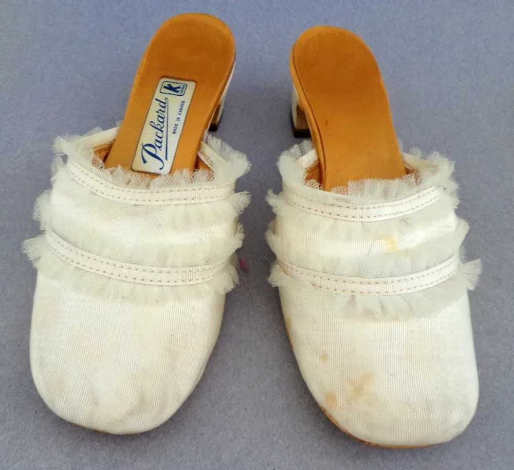Boudoir Slippers.  1968.  Adorable.  Size 4 1/2. … - image 4