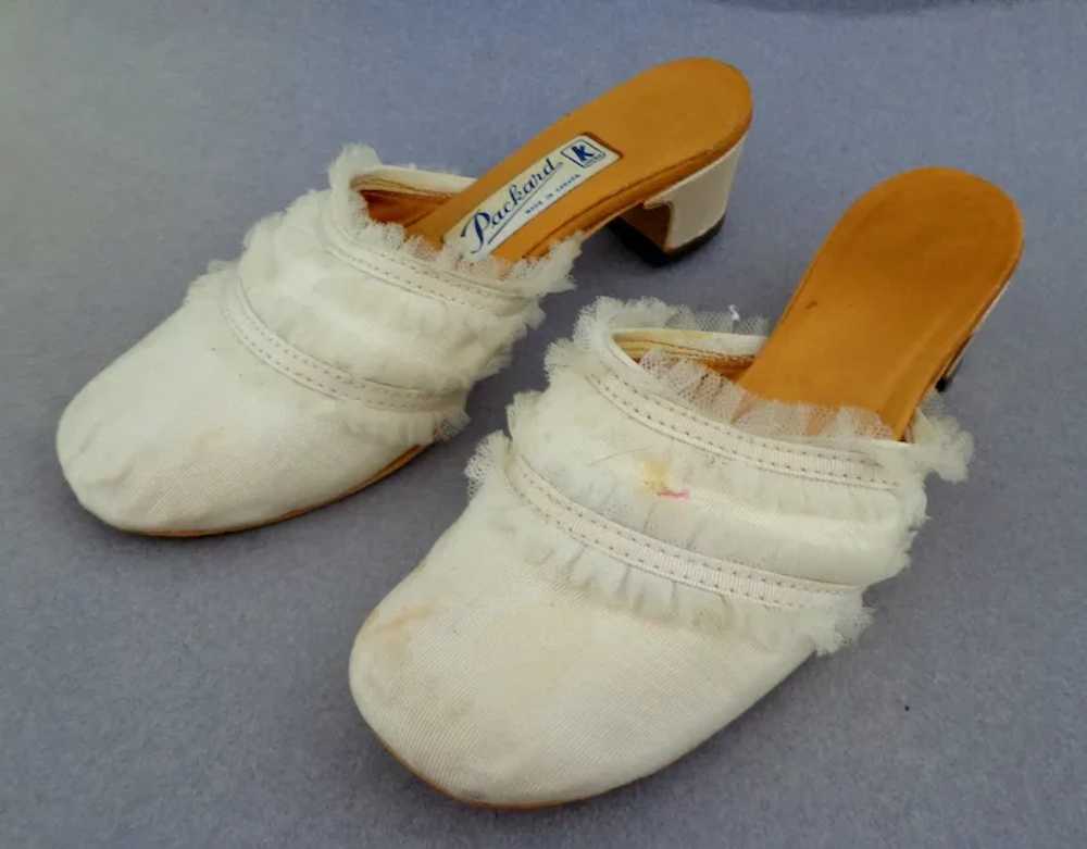 Boudoir Slippers.  1968.  Adorable.  Size 4 1/2. … - image 7
