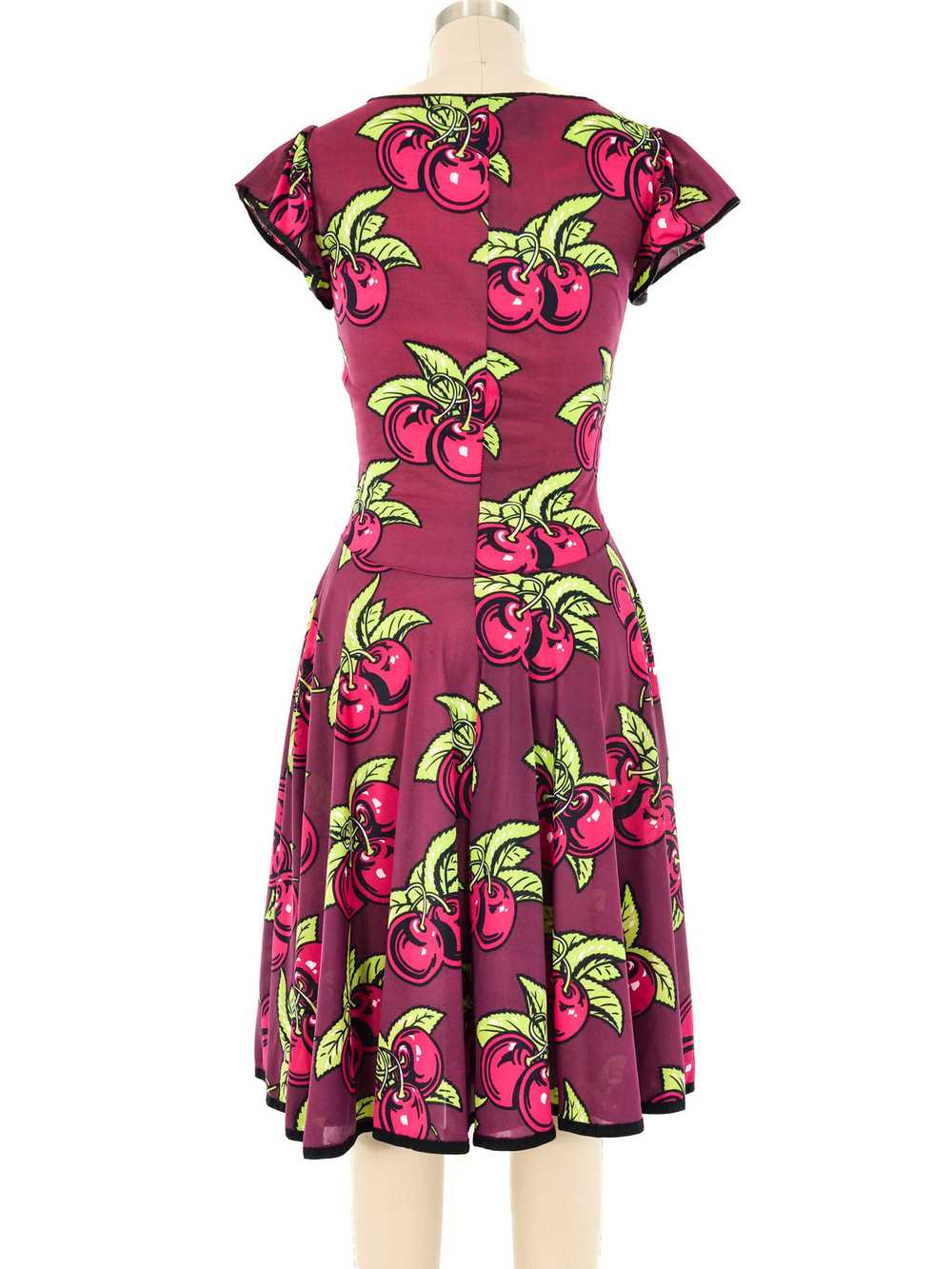 Betsey Johnson Alley Cat Cherry Print Dress - image 4