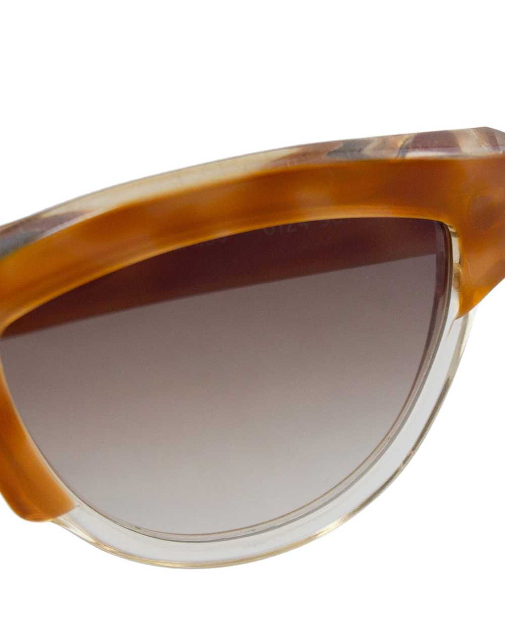 Alain Mikli Brown and Clear Sunglasses - image 3