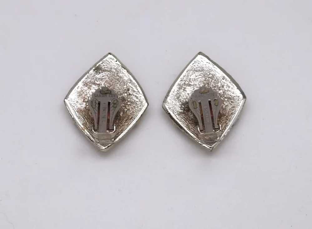 Sarah Coventry Modernist Earrings - image 3