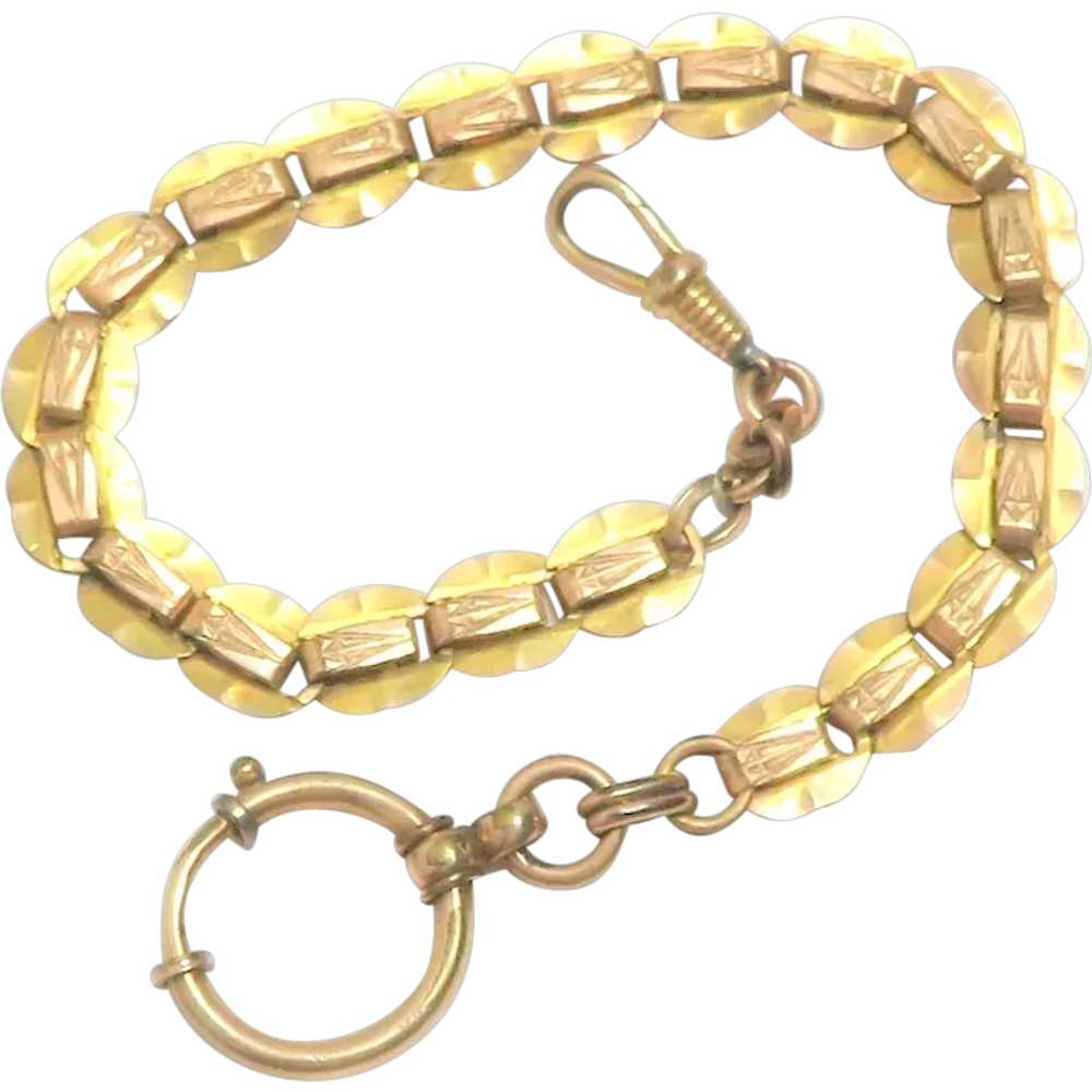 Fancy Gold Filled Watch Chain - image 1