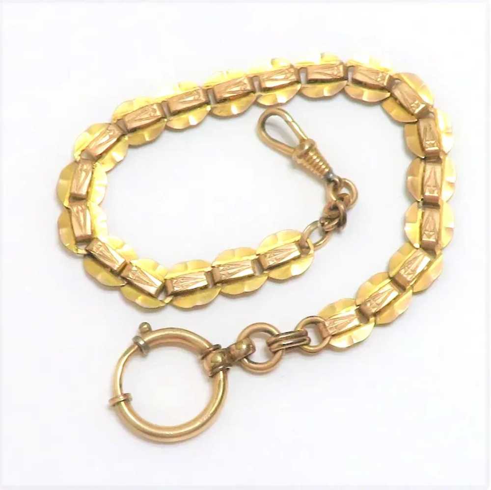 Fancy Gold Filled Watch Chain - image 2