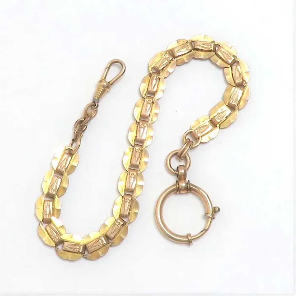 Fancy Gold Filled Watch Chain - image 4