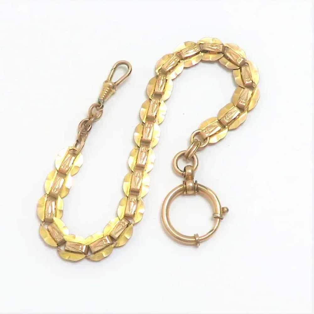 Fancy Gold Filled Watch Chain - image 5