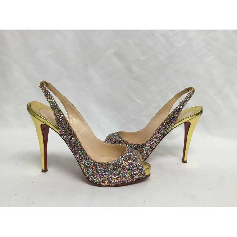 Christian Louboutin Glitter heels - image 4