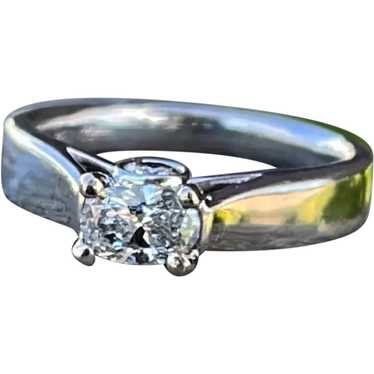 14k .50ct Plus Oval Diamond ring