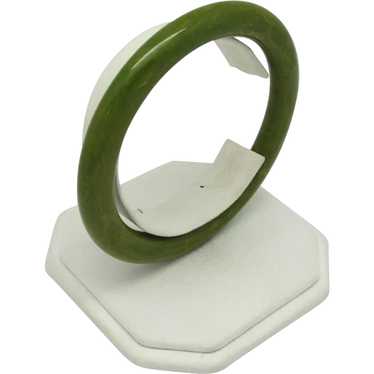 Green Marbled Bakelite Bangle