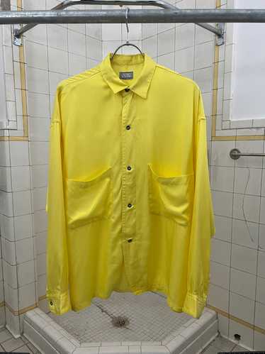 1980s Marithe Francois Girbaud Silky Yellow Butto… - image 1