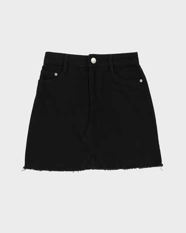 Maje Black Denim Mini Skirt - S