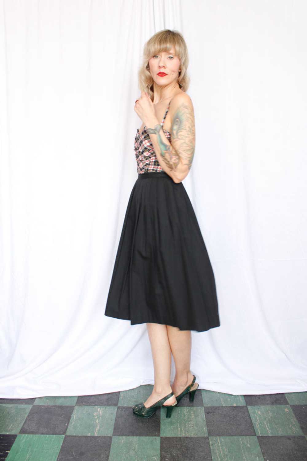 1950s College Town Large Pocket Skirt - Small - image 5