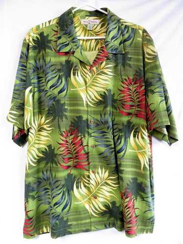 Men's Tommy Bahama Silk Button Down Shirt Size XL… - image 1