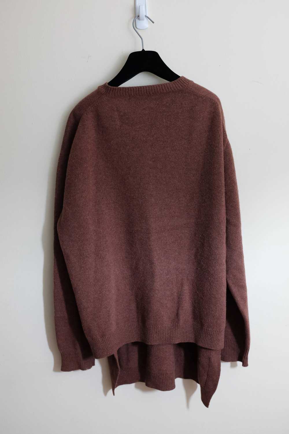 Yohji Yamamoto Pour Homme oversized slit sweater - image 2