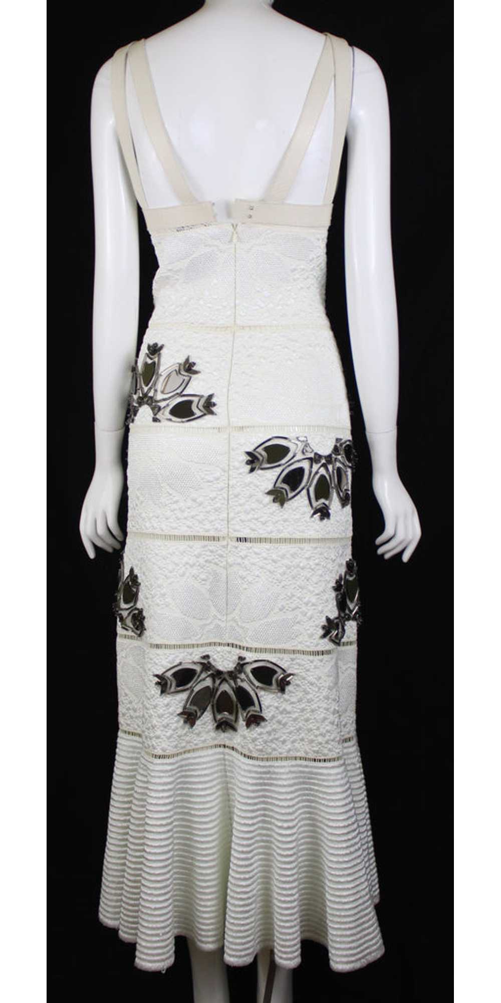 Alexander McQueen White Python Dress with Mirror … - image 10