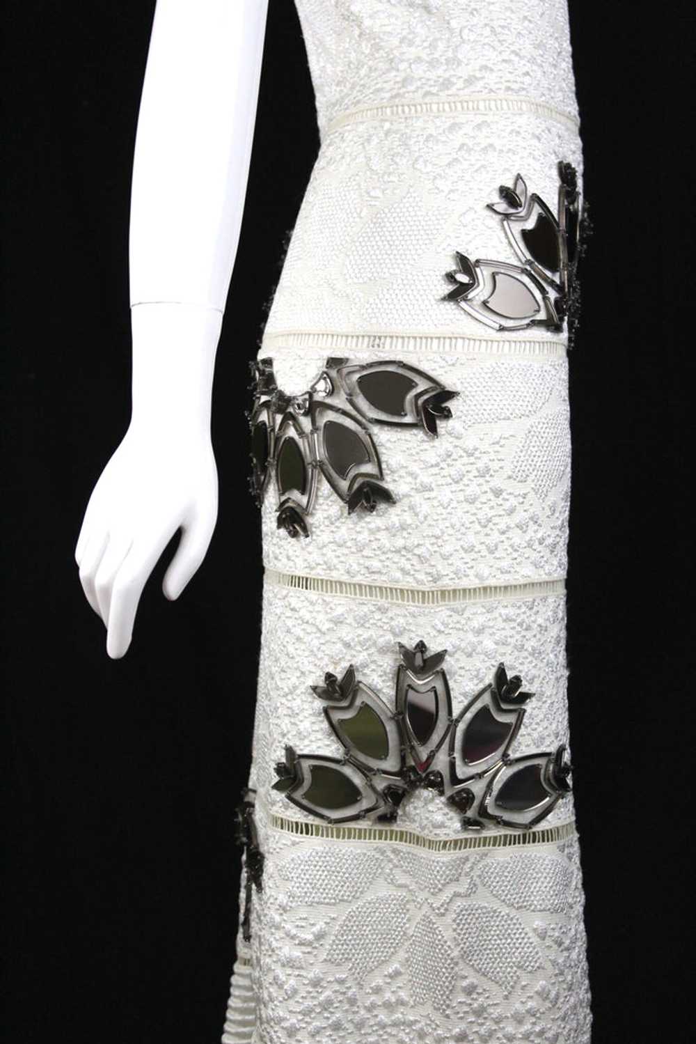 Alexander McQueen White Python Dress with Mirror … - image 12