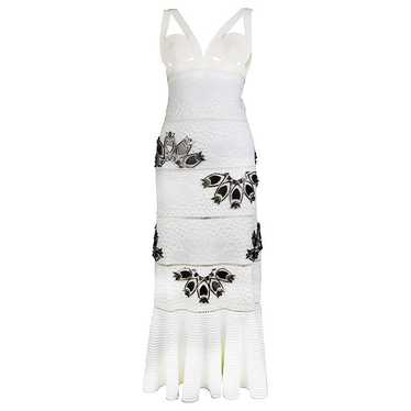 Alexander McQueen White Python Dress with Mirror … - image 1