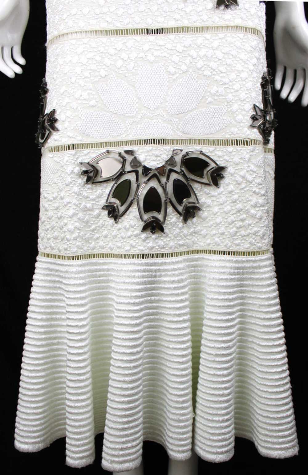 Alexander McQueen White Python Dress with Mirror … - image 5