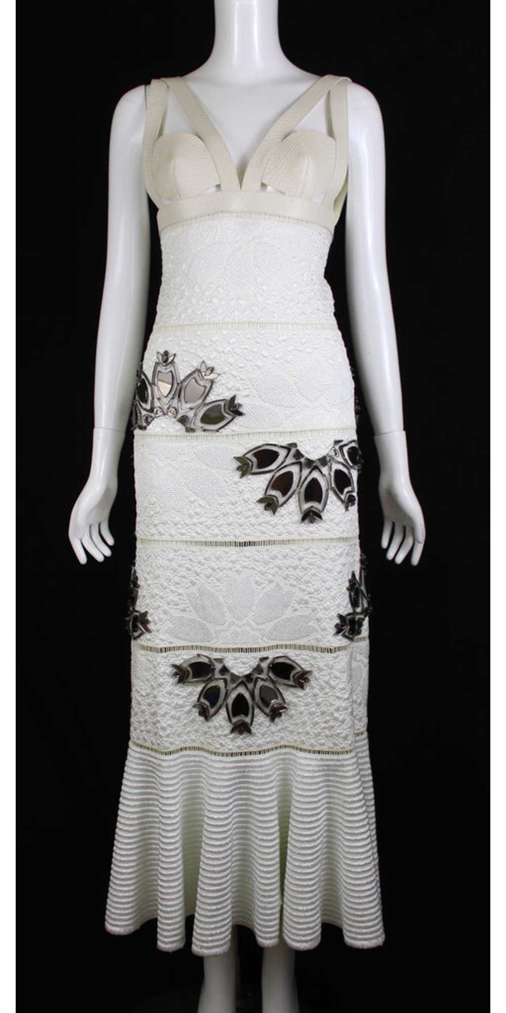 Alexander McQueen White Python Dress with Mirror … - image 6