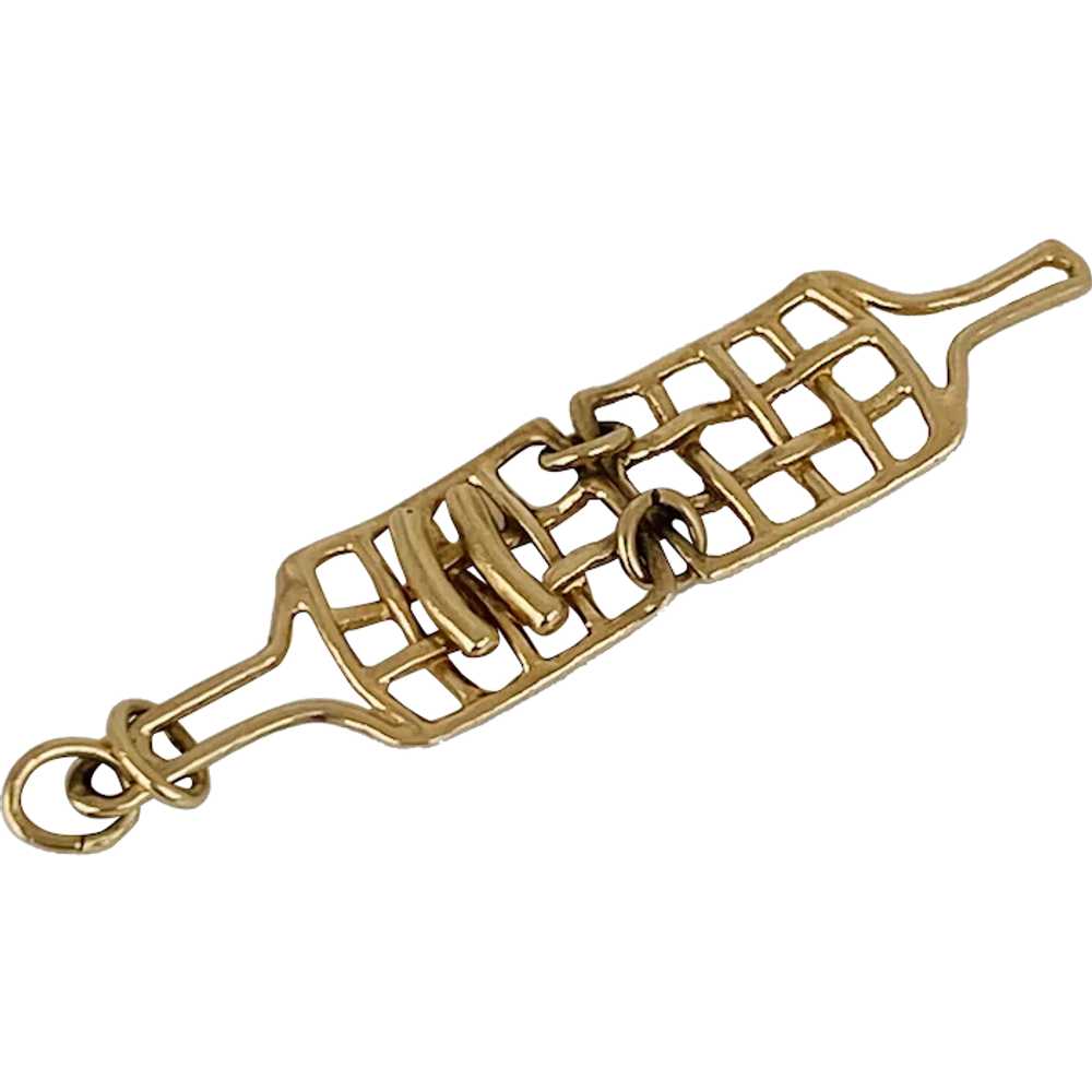 Campfire Grilling Rack Moving Vintage Charm 14K G… - image 1