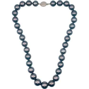Dyed Tahitian Pearl Necklace