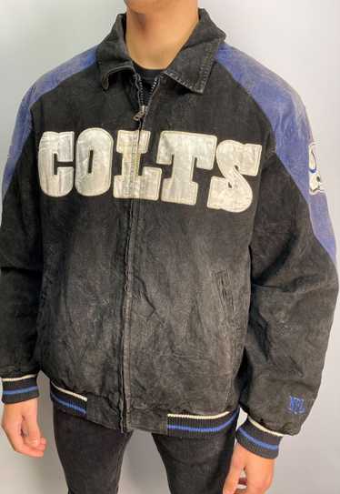 Vintage NFL  Indianapolis Colts suede bomber jacke