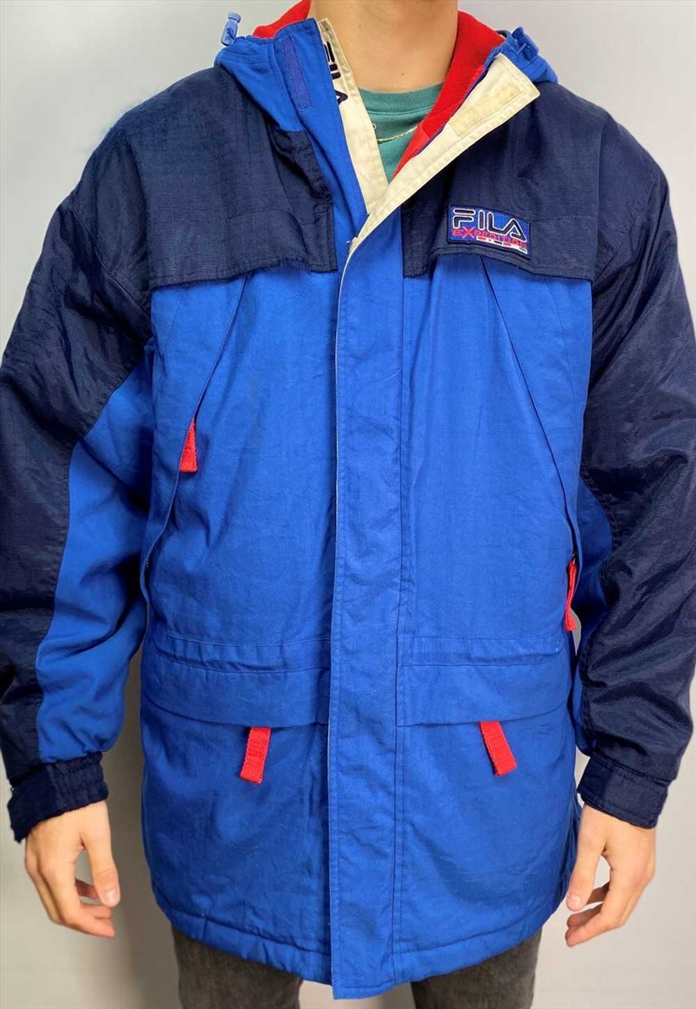 Vintage Fila Expedition puffer jacket/coat with h… - image 2