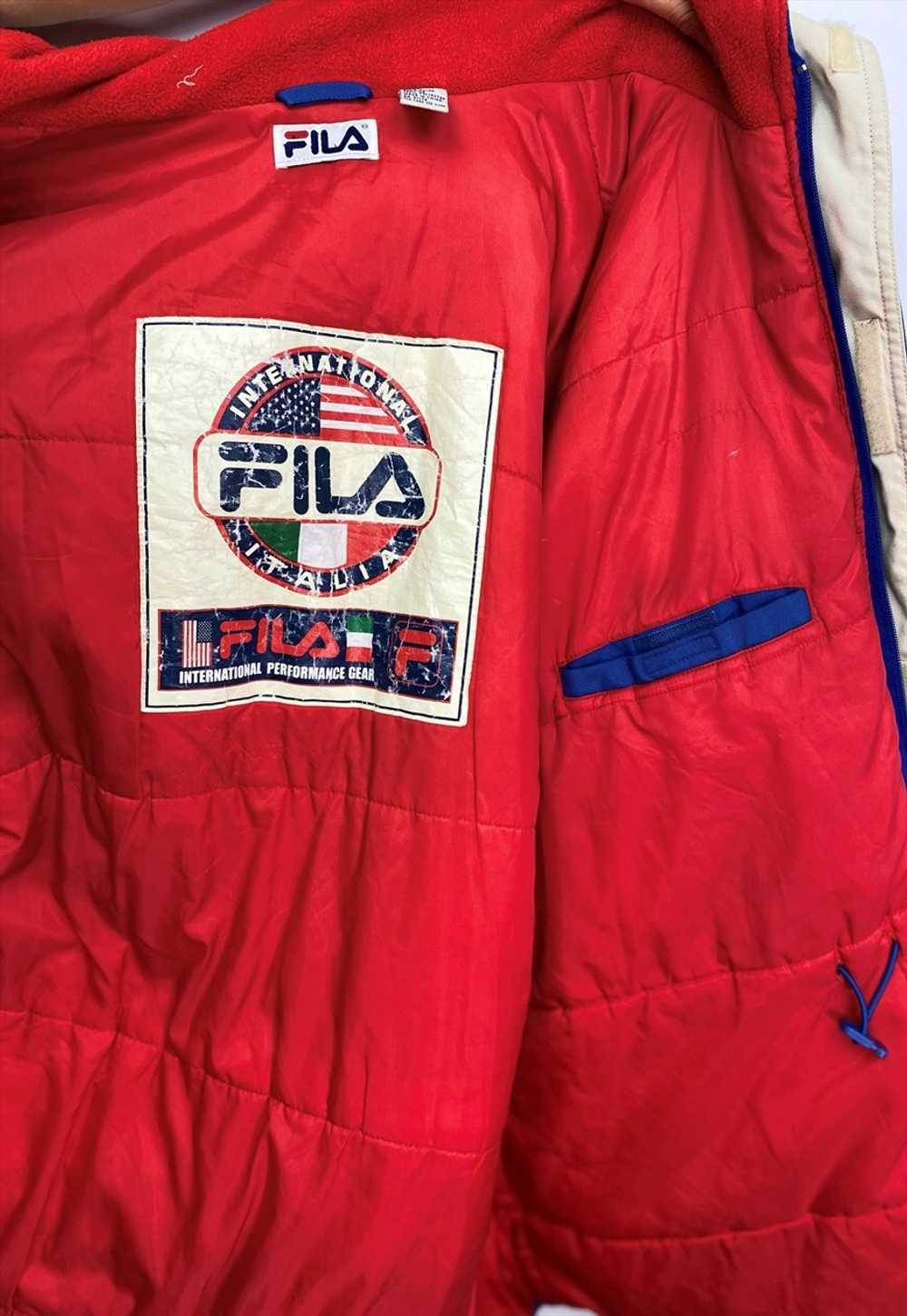 Vintage Fila Expedition puffer jacket/coat with h… - image 5