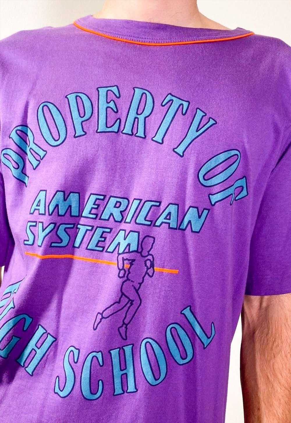 Vintage American System italian paninaro t-shirt - image 3