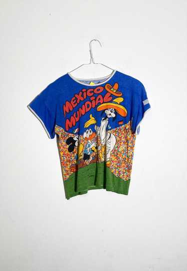 Vintage 80s Mexico mickey Mouse printed t-shirt