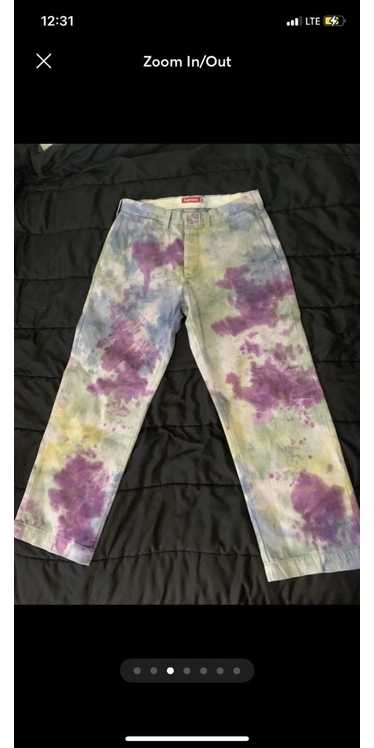 League of Legends Men's Akali Dyed Cargo Sweatpants in Tie Dye - Size Small