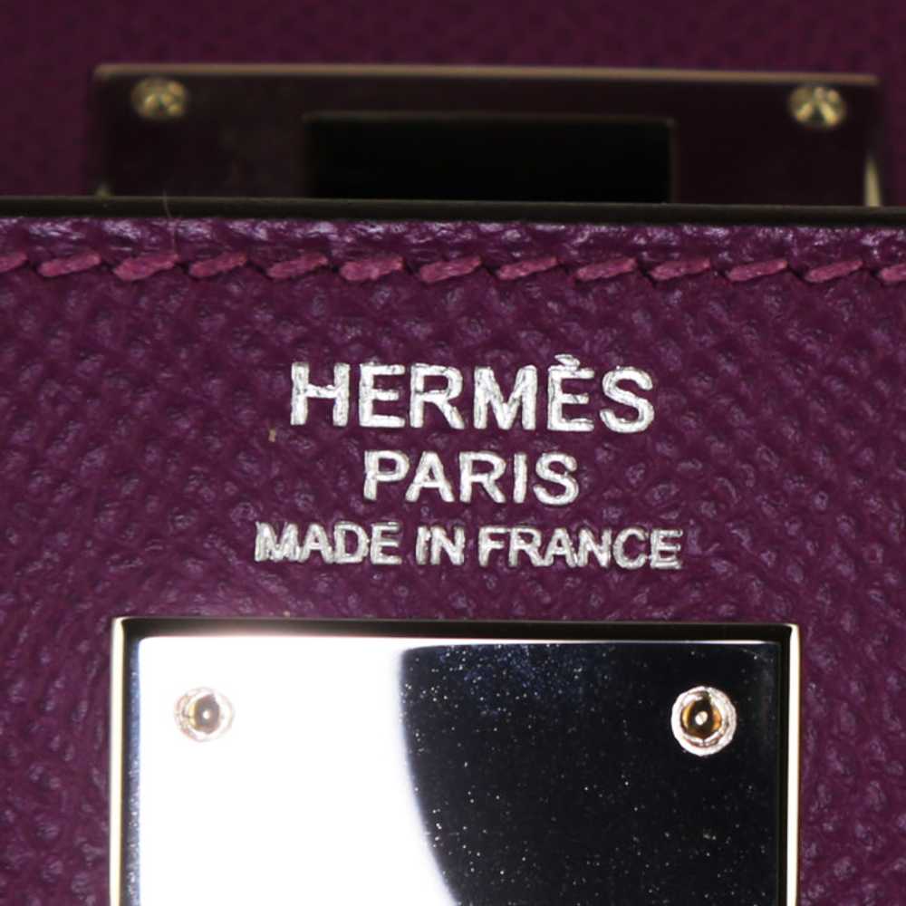 Hermes Kelly 32 cm handbag in purple Anemone epso… - image 5