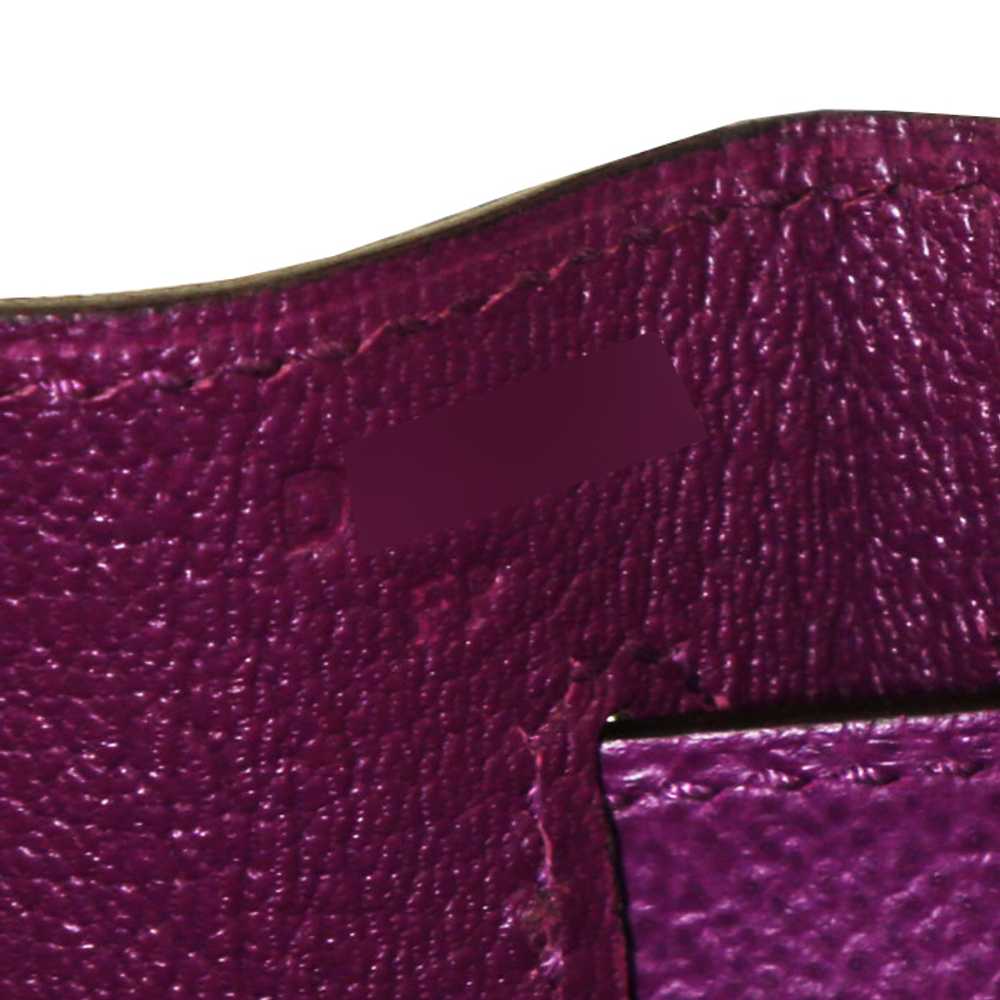 Hermes Kelly 32 cm handbag in purple Anemone epso… - image 6