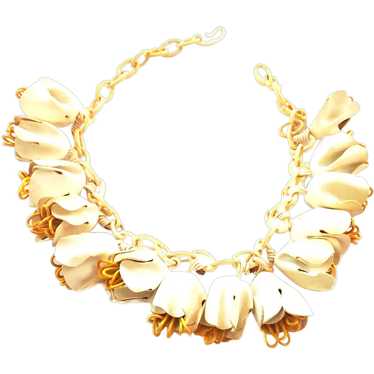 1920s Celluloid Tulip Necklace