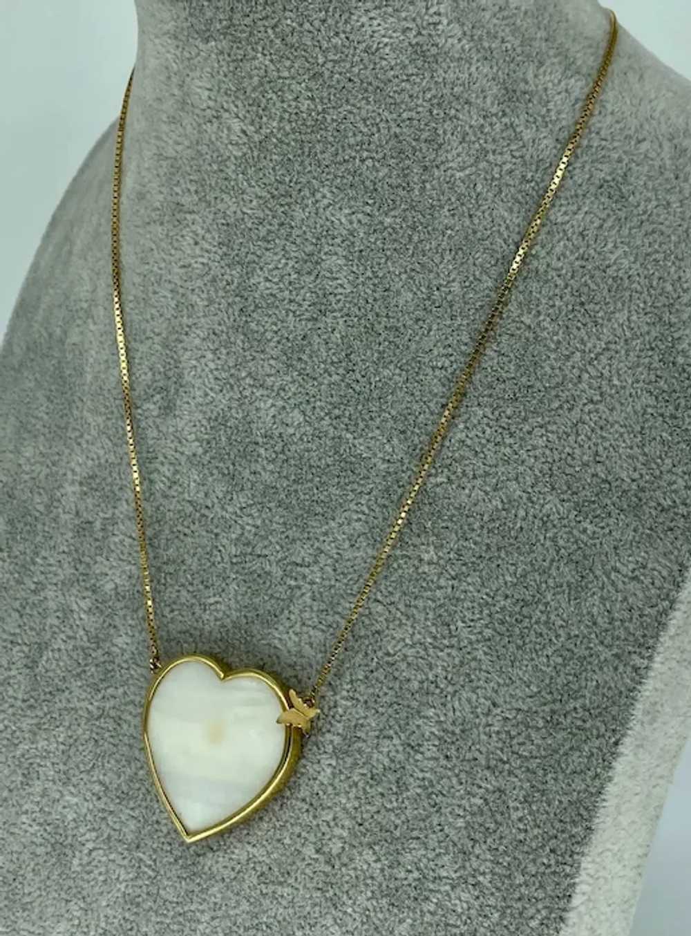 Designer Patricia Jias Big Pearl Heart Butterfly … - image 2