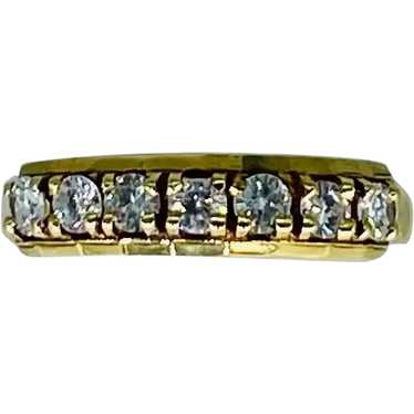 Antique 0.70 Carat Diamond Half Eternity Ring - image 1