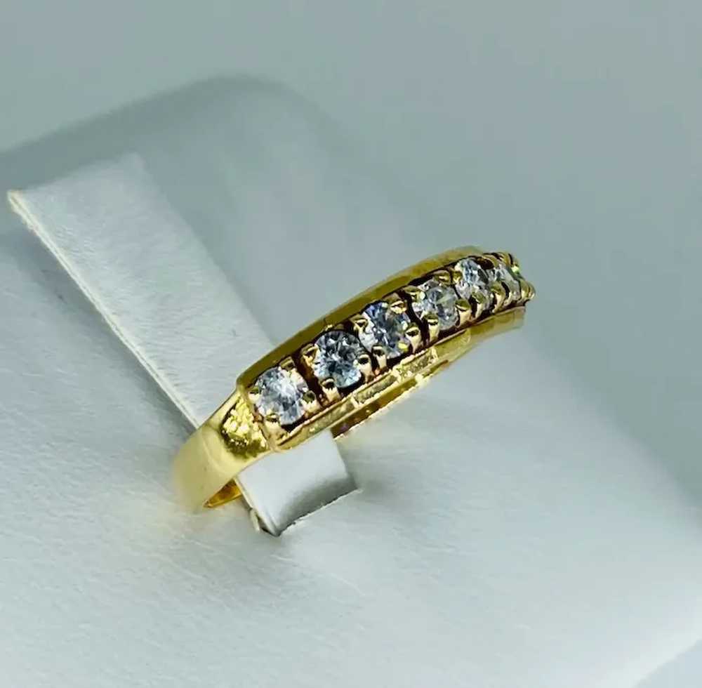 Antique 0.70 Carat Diamond Half Eternity Ring - image 2