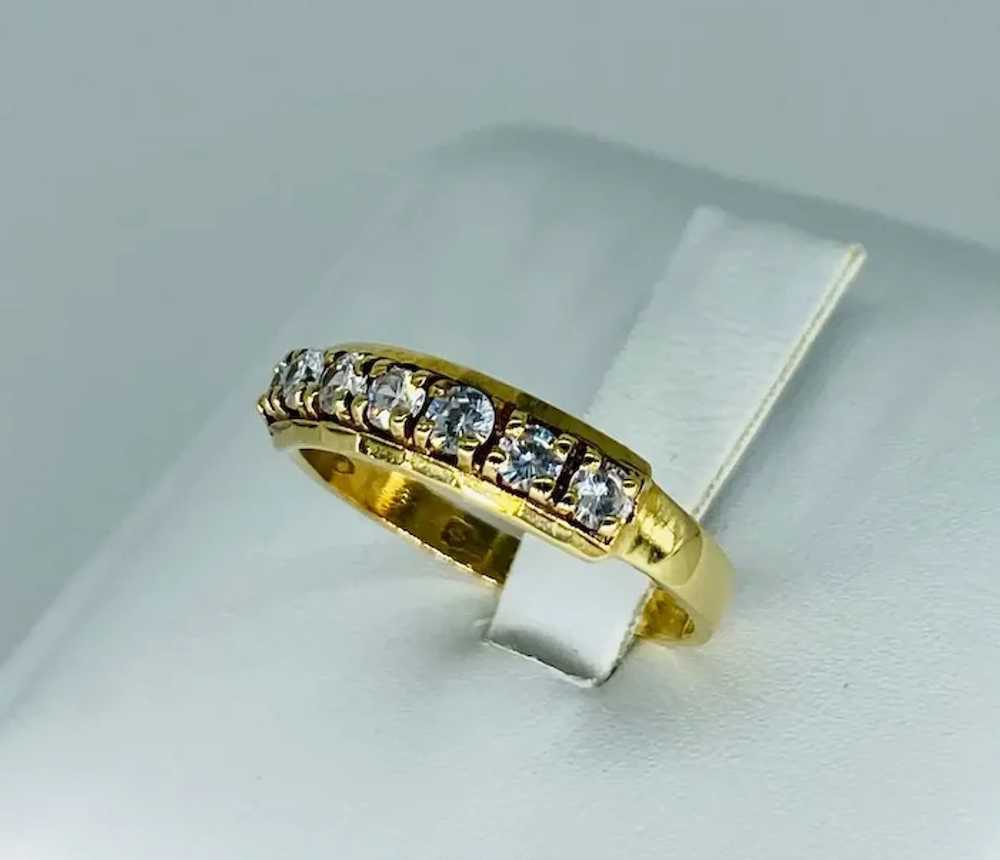 Antique 0.70 Carat Diamond Half Eternity Ring - image 3