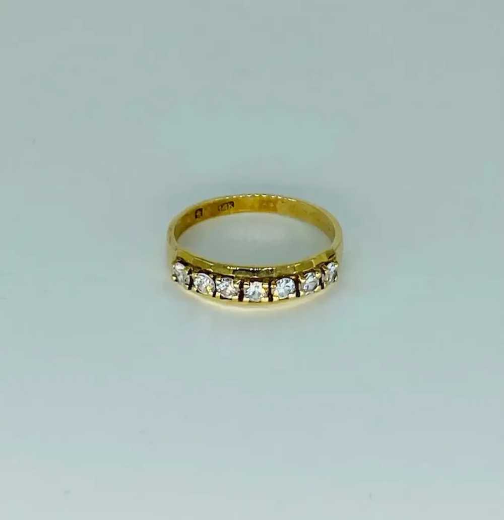 Antique 0.70 Carat Diamond Half Eternity Ring - image 5