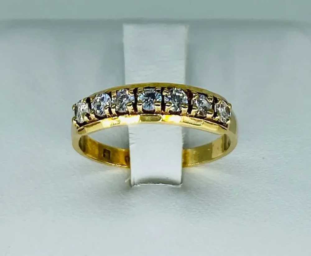 Antique 0.70 Carat Diamond Half Eternity Ring - image 6